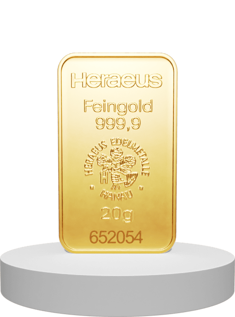 20 grama zlatna poluga